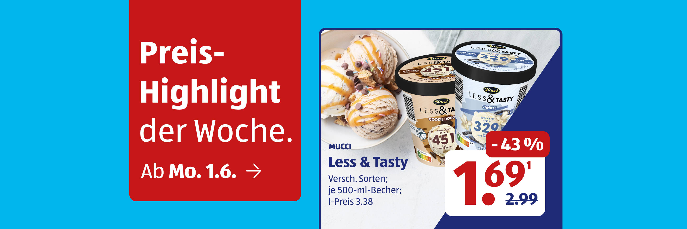 Wochenhighlight: Less & Tasty Eiscreme.