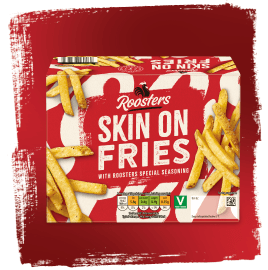 Skin on fries image