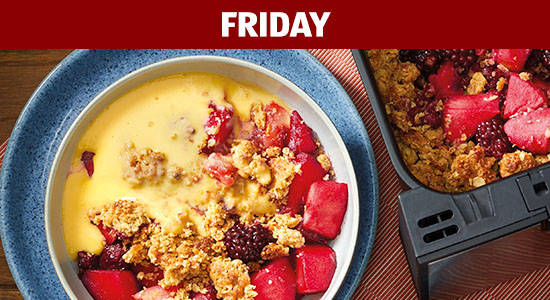 Air Fryer Apple & Blackberry Crumble product Image