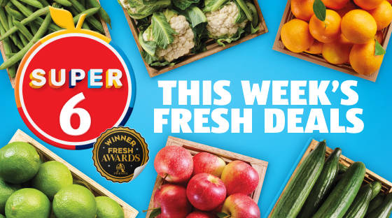 Super 6 Fruit and veg offers image