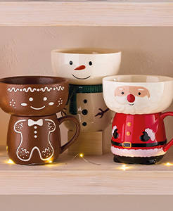 Christmas mug & bowl set image