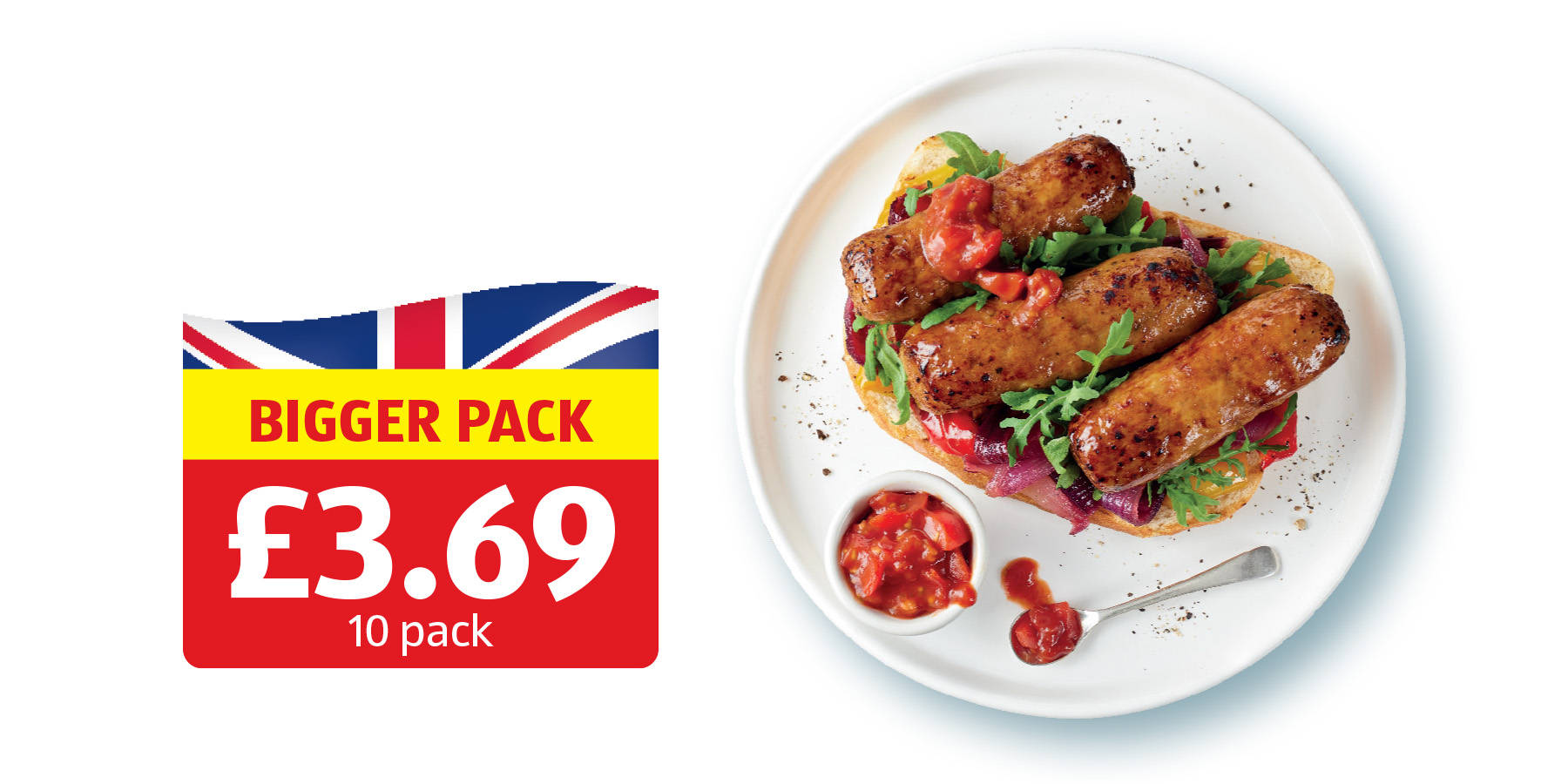Image of Caramelised Red Onion Pork Sausages 10 Pack