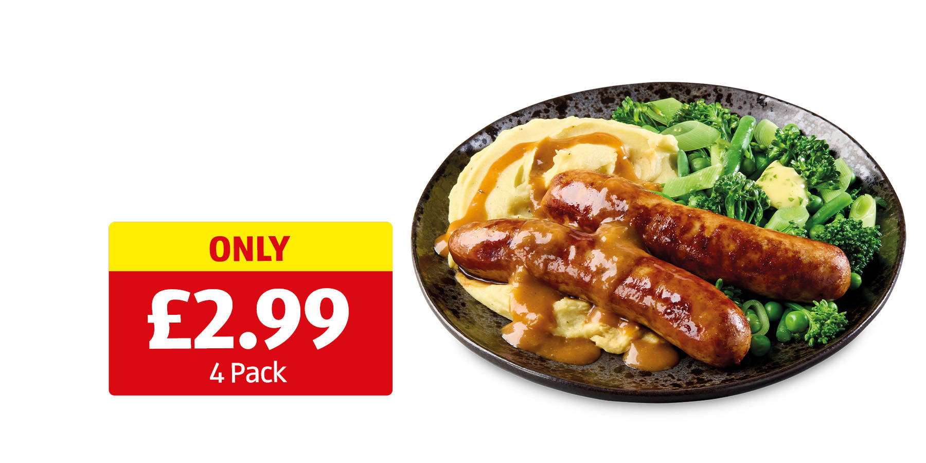 Image of Vintage Cheddar & Caramelised Onion Sausages