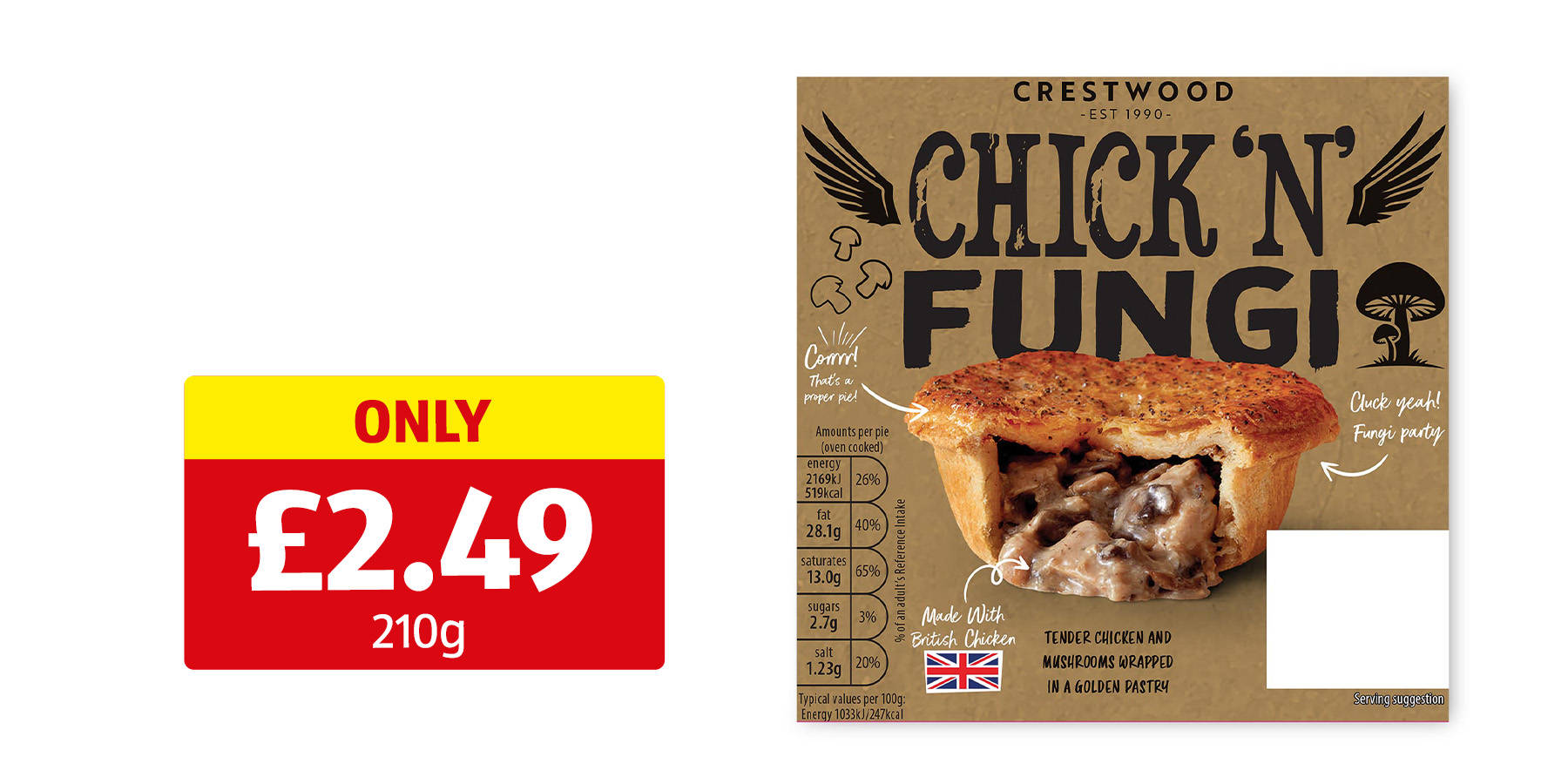 Image of Chicken & Mushroom Pie