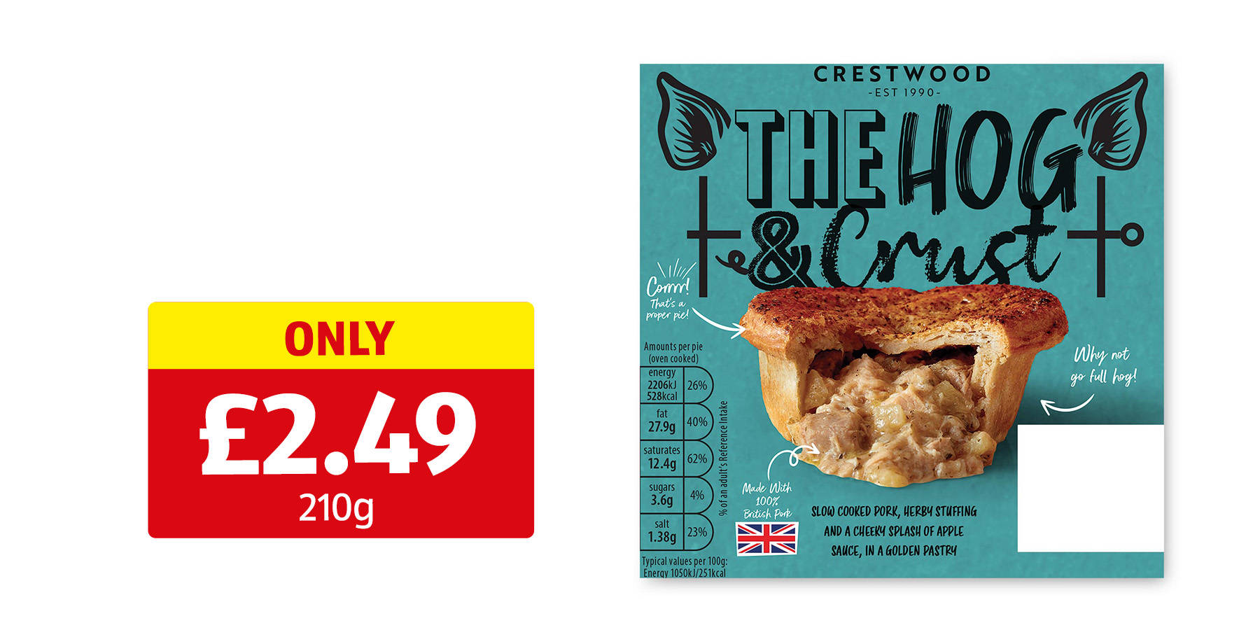 Image of Hog Roast, Stuffing & Apple Sauce Pie