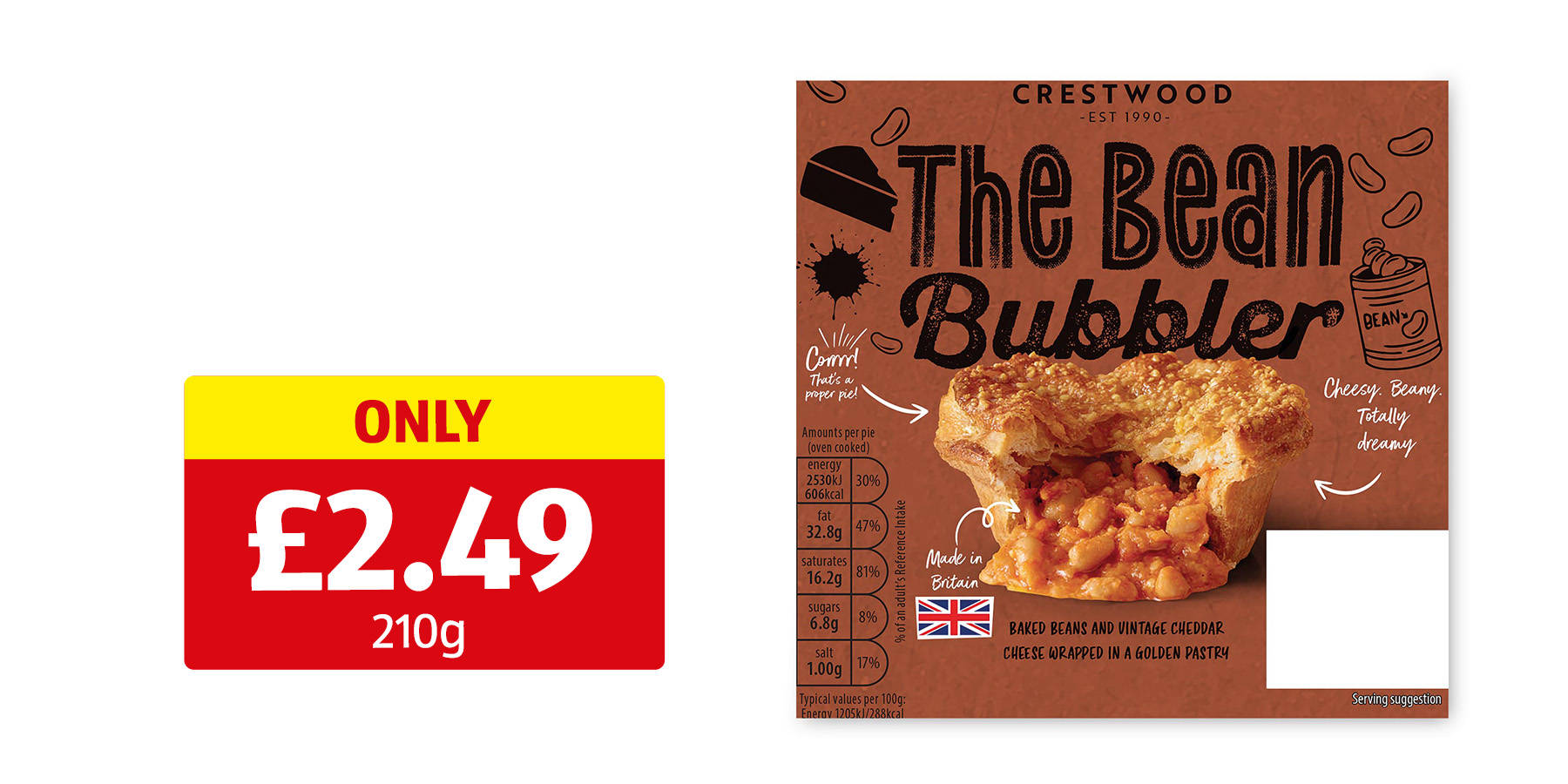 Image of a Cheesy Bean Pie