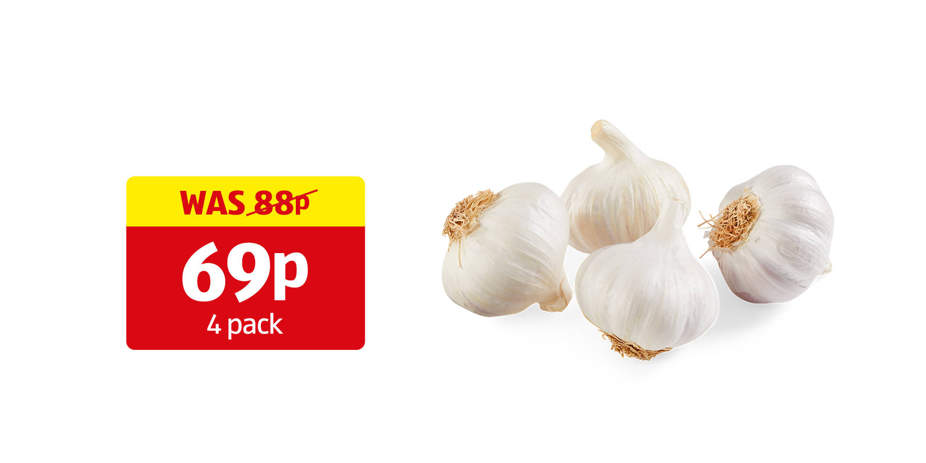 Image of White Garlic 4 Pack