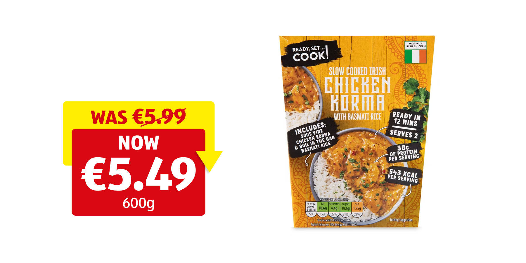 Image of Irish Slow Cooked Chicken Korma Meal Kit