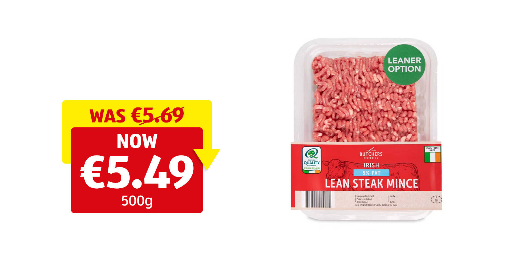 Image of Irish 5% Fat Beef Steak Mince