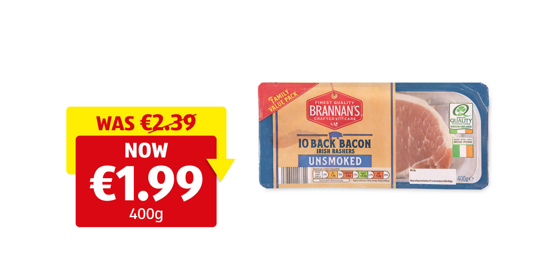 Image of Unsmoked Back Bacon Rashers