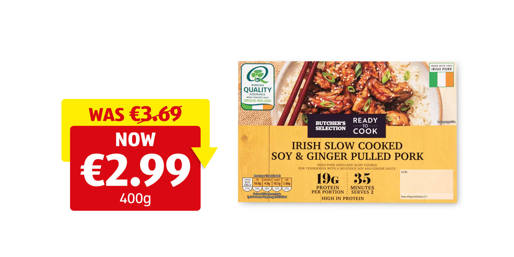 Image of an Irish Family Size Unsmoked Bacon Eye Loin Joint