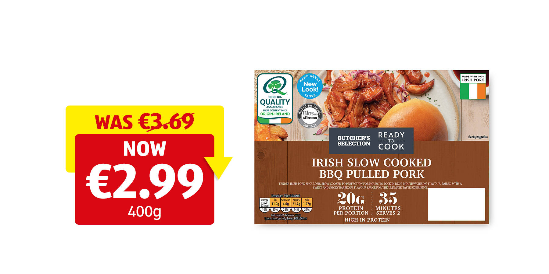 Image of Irish Slow Cooked BBQ Pulled Pork