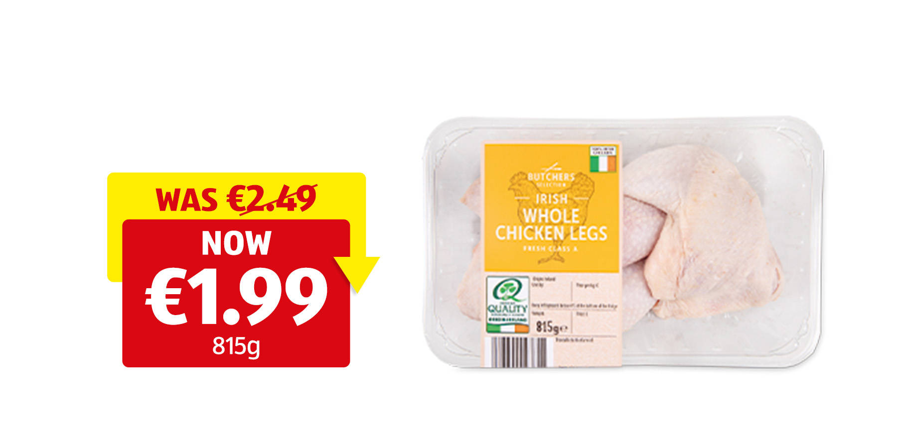 Image of Whole Irish Chicken Legs 815g