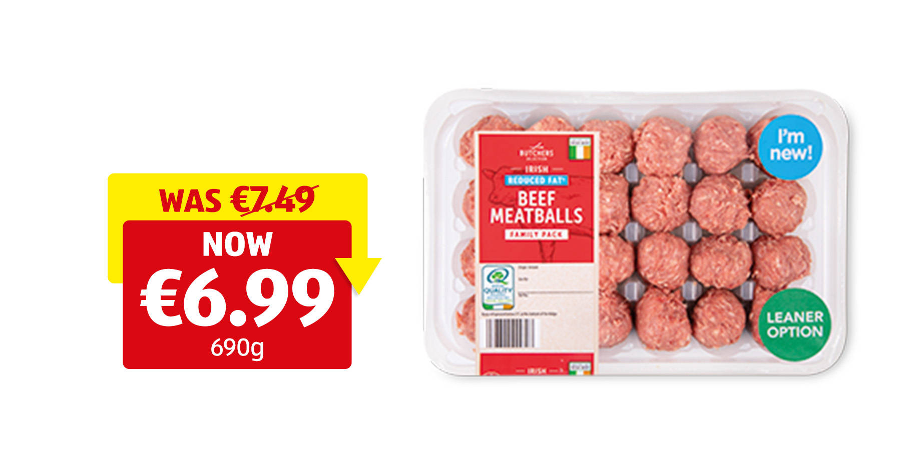 Image of Family Pack Reduced Fat Meatballs 690g