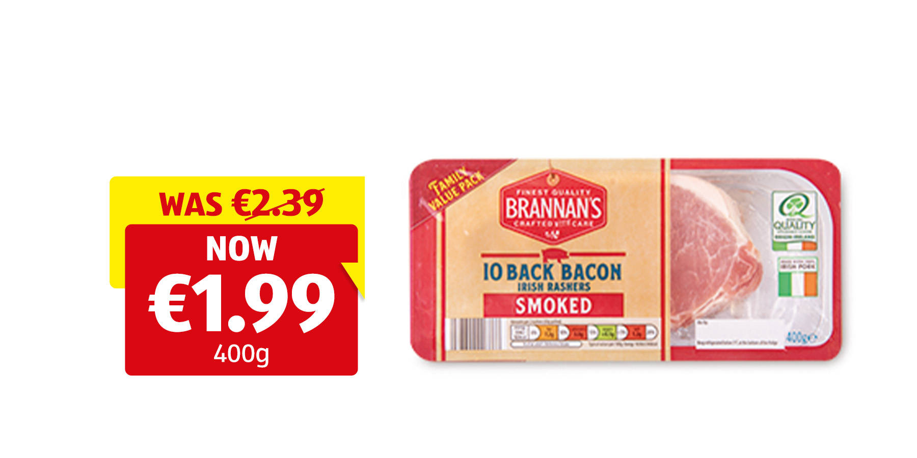 Image of Back Bacon Smoked Rasher 400g
