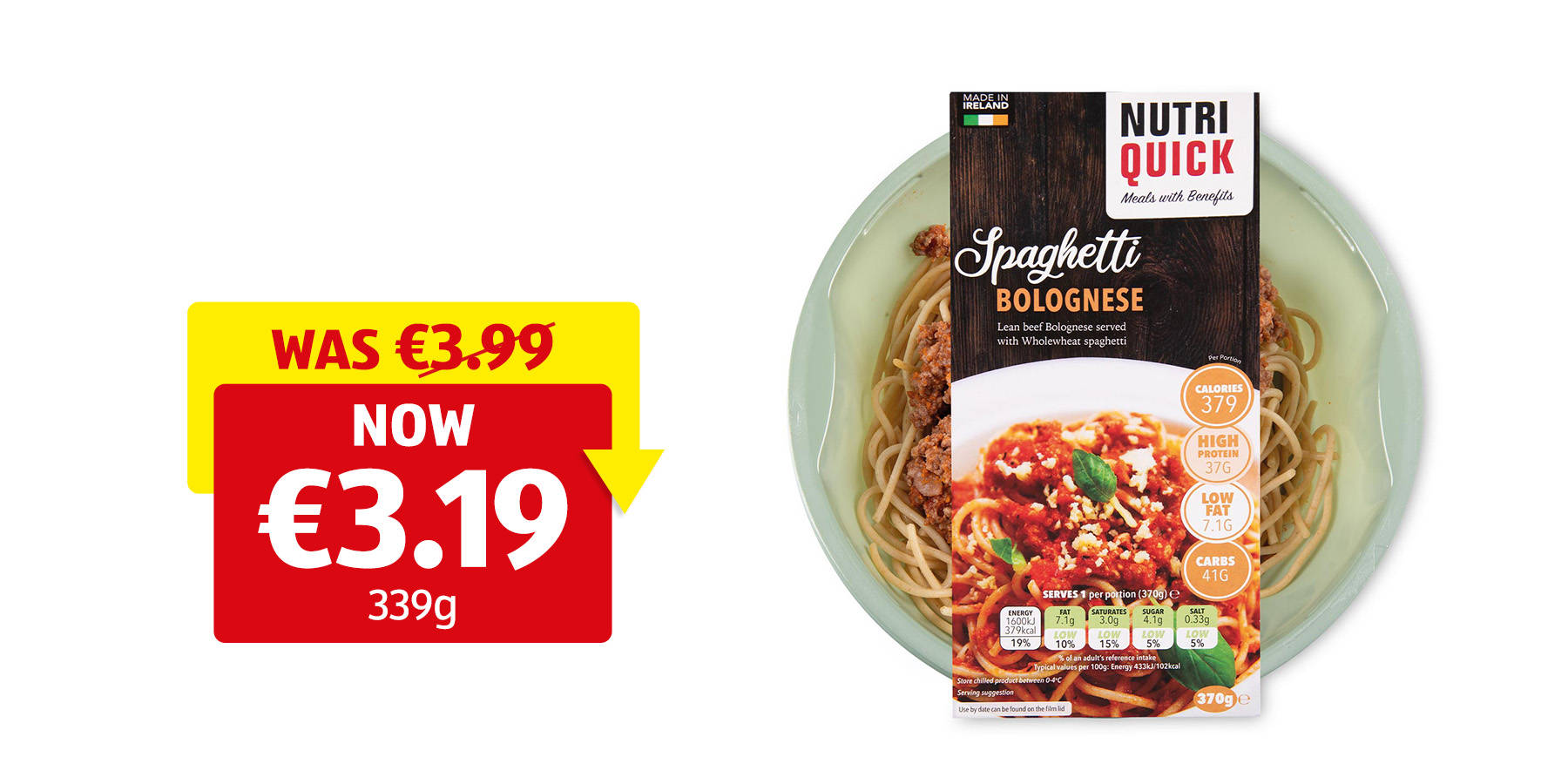 Image of Nutri Quick Ready Meal Spaghetti Bolognese
