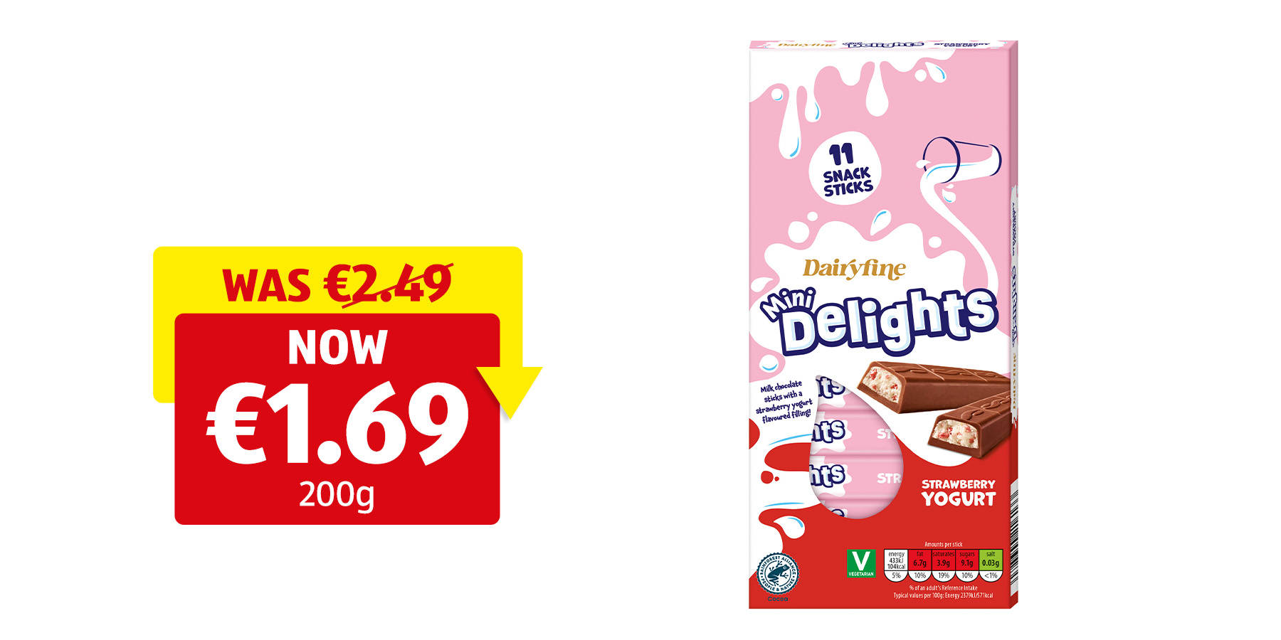 Image of Mini Delights Strawberry Yogurt