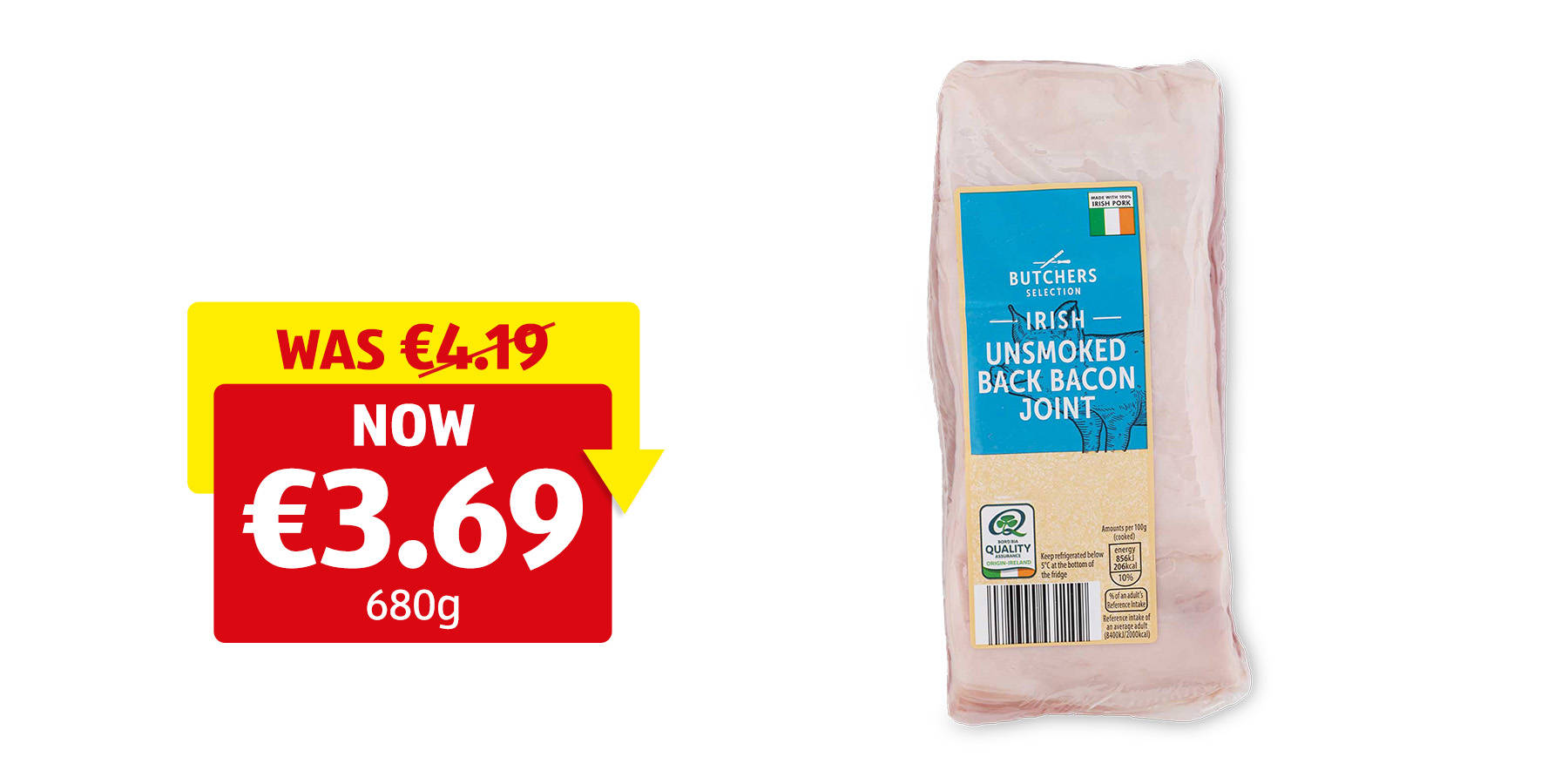 Image of Irish Smoked Back Bacon Joint