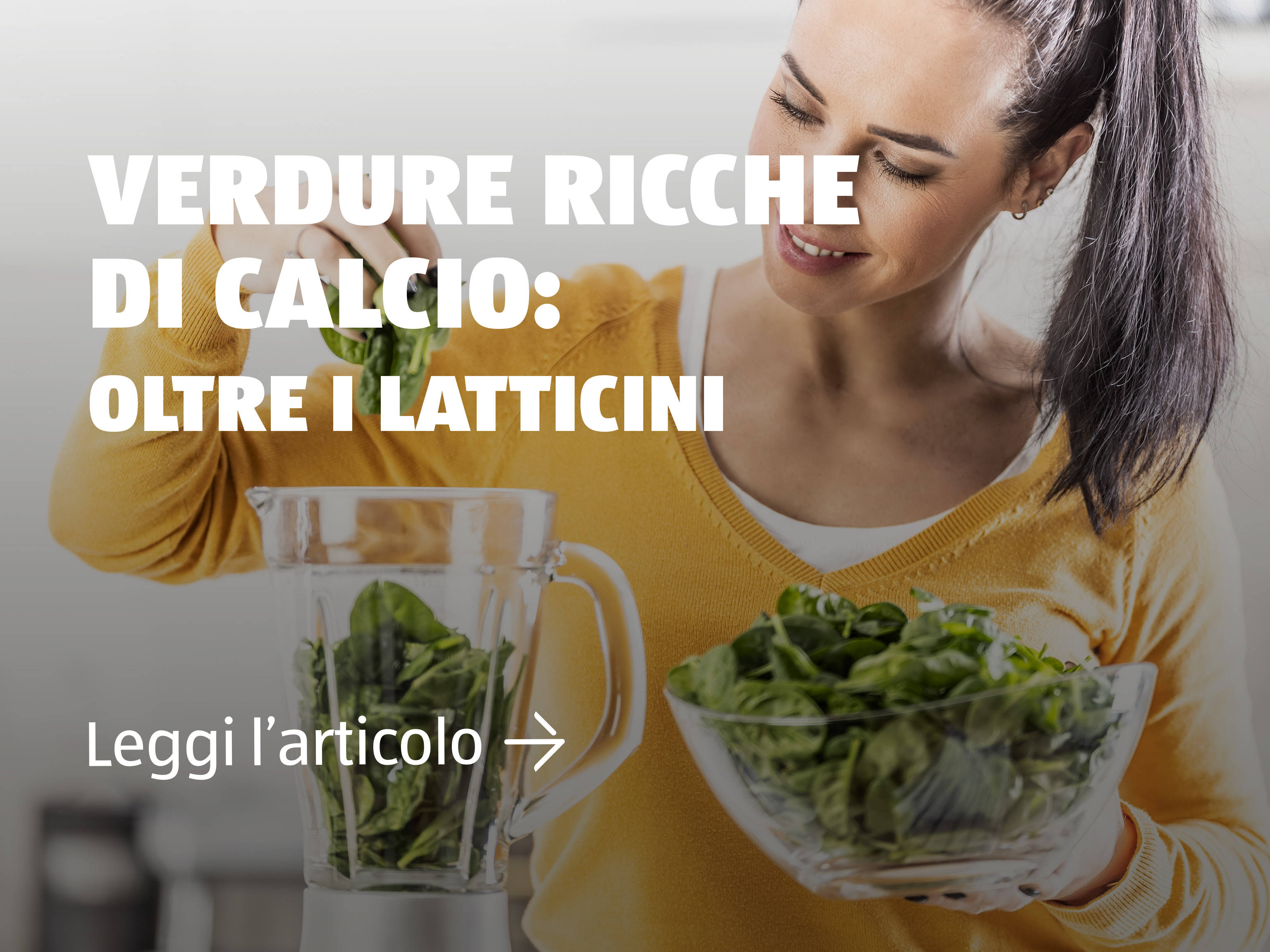Verdure ricche di calcio
