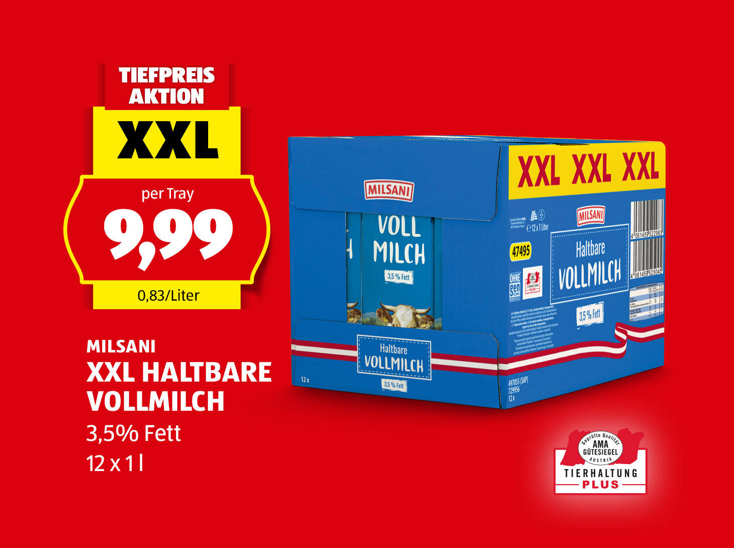 XXL Haltbare Vollmilch