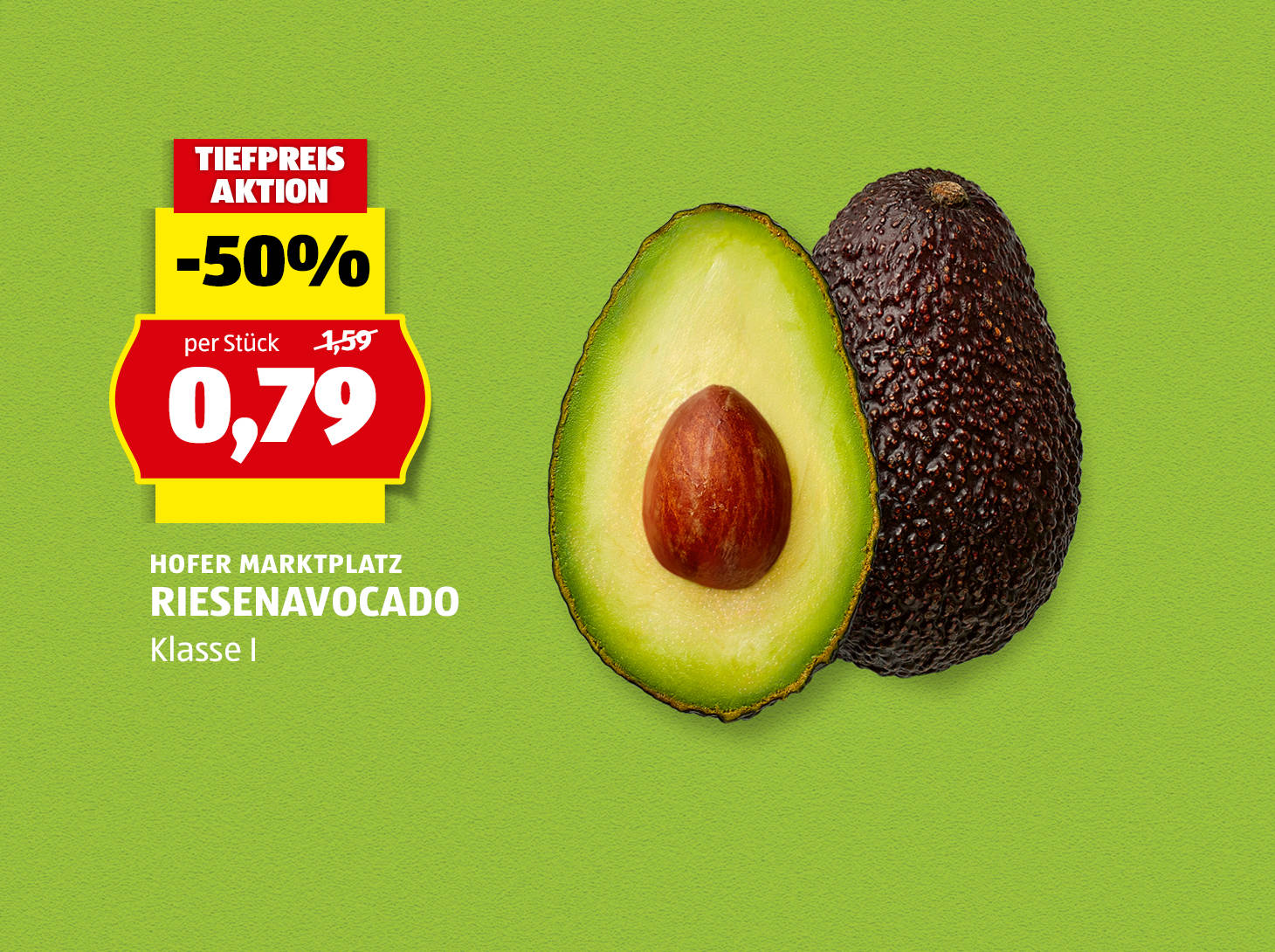 Hofer Marktplatz Riesenavocado, € 0,79