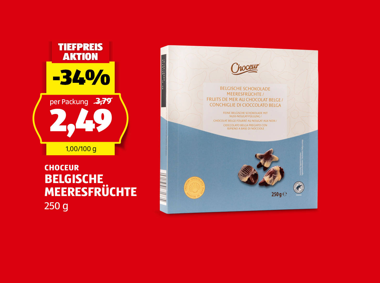 Choceur Belgische Meeresfrüchte, € 2,49