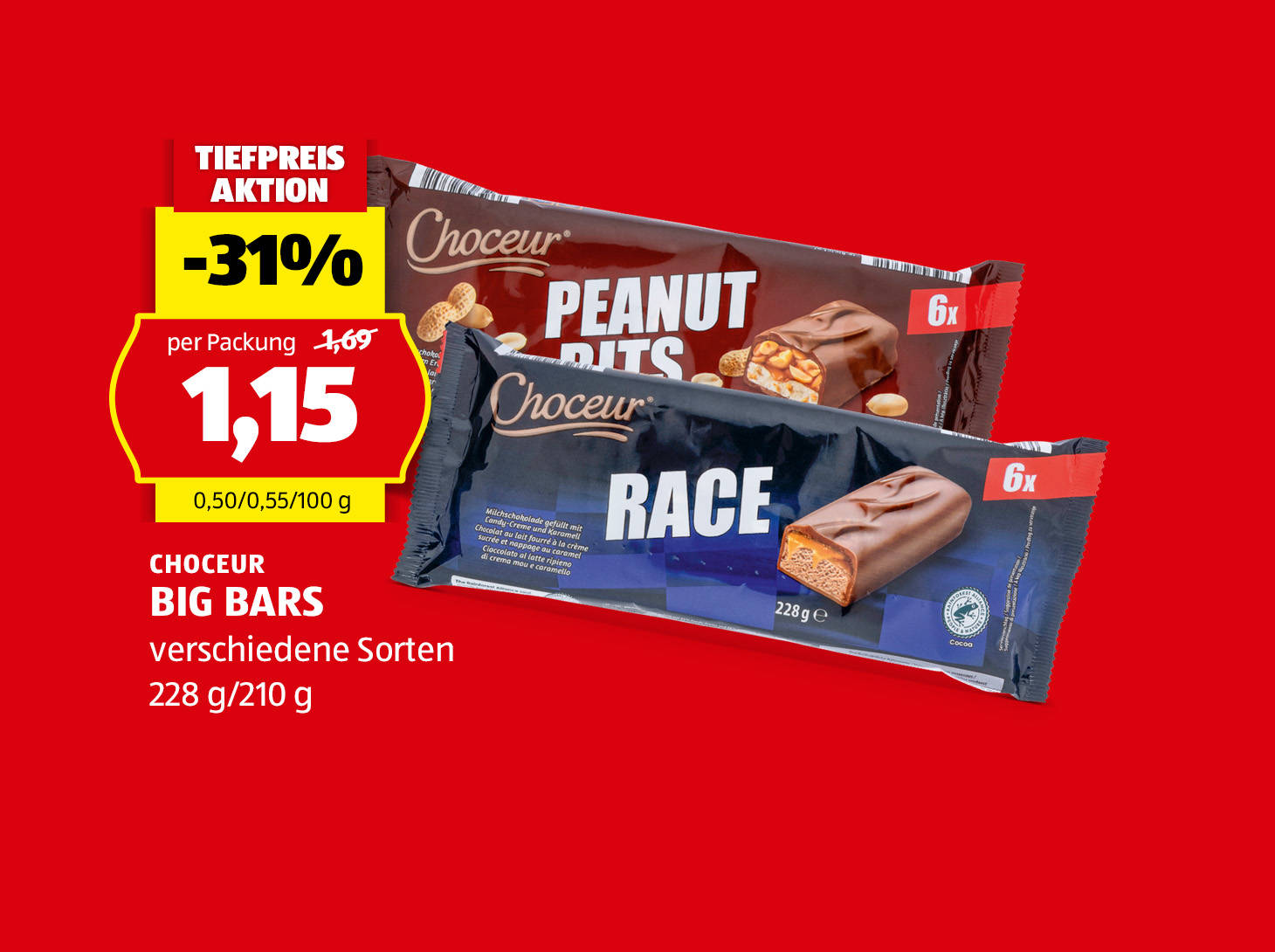 Choceur Big Bars, € 1,15