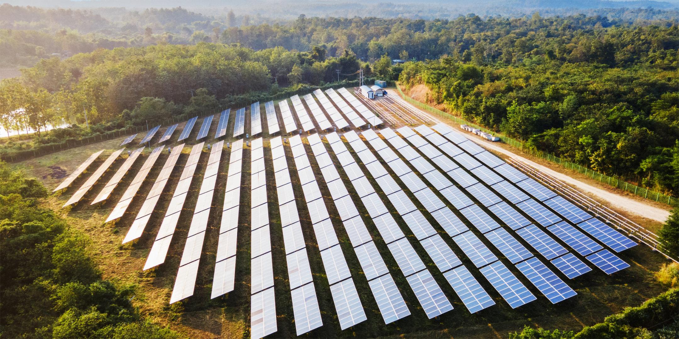 Eine Photovoltaikanlage.