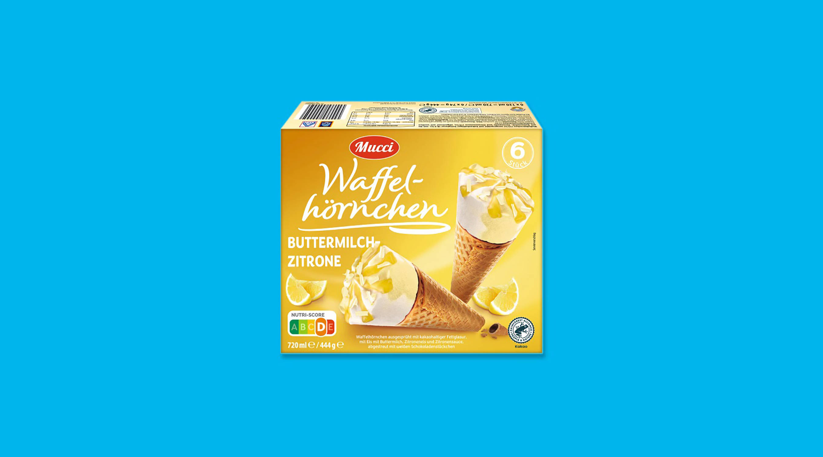 Produktbild MUCCI Waffelhörnchen.