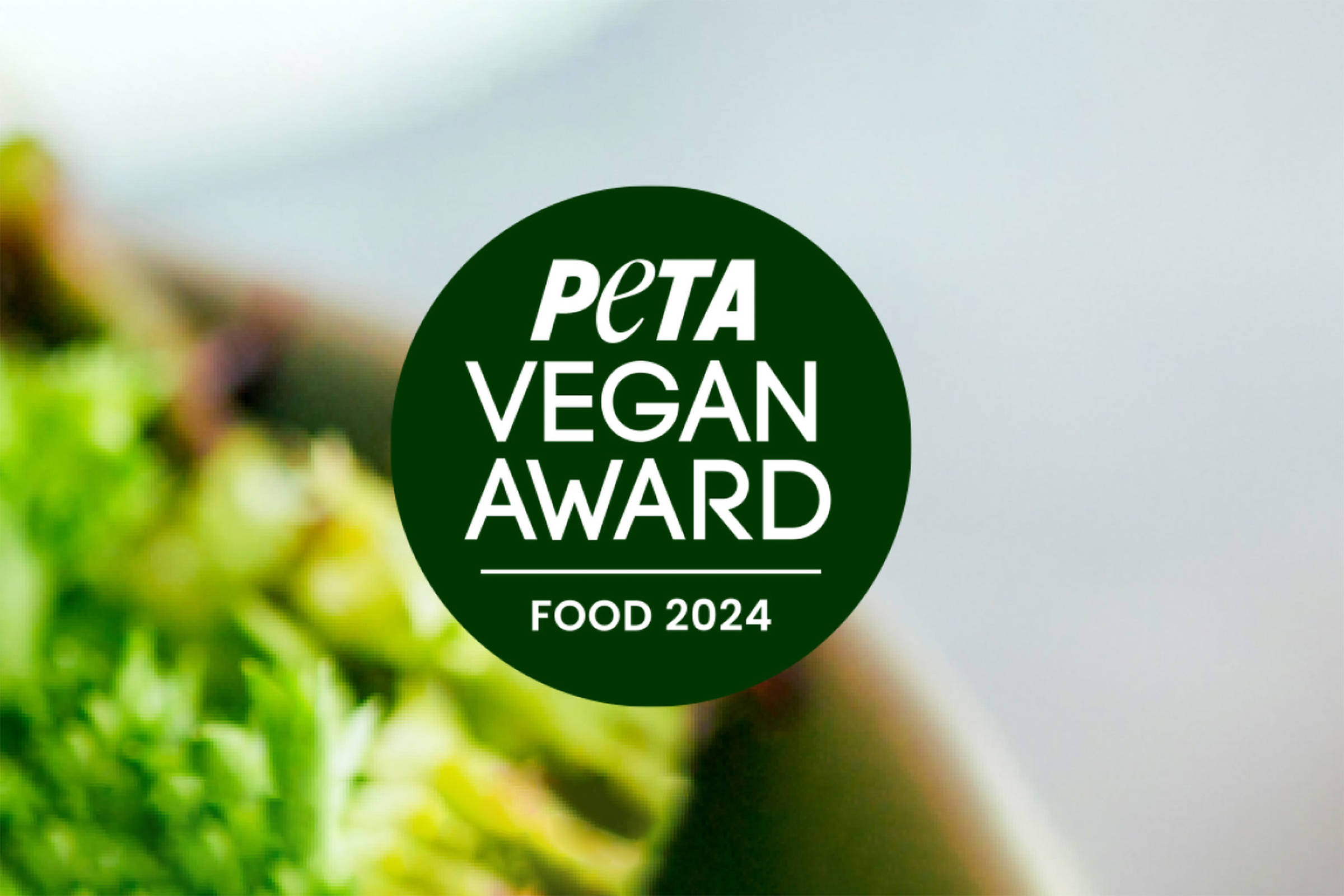 Logo des PETA Vegan Food Awards 2024.
