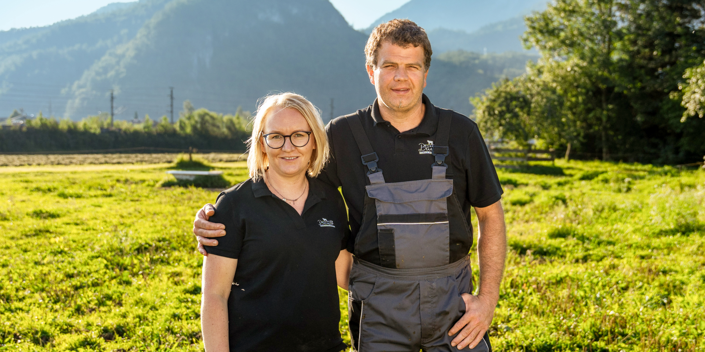 Naturland-Landwirte Frau und Herr Bernhofer.