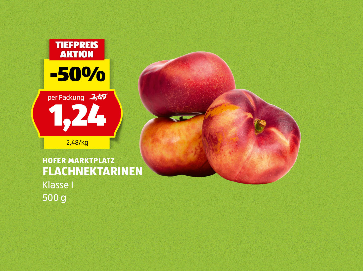 Hofer Marktplatz Flachnektarinen, € 1,24