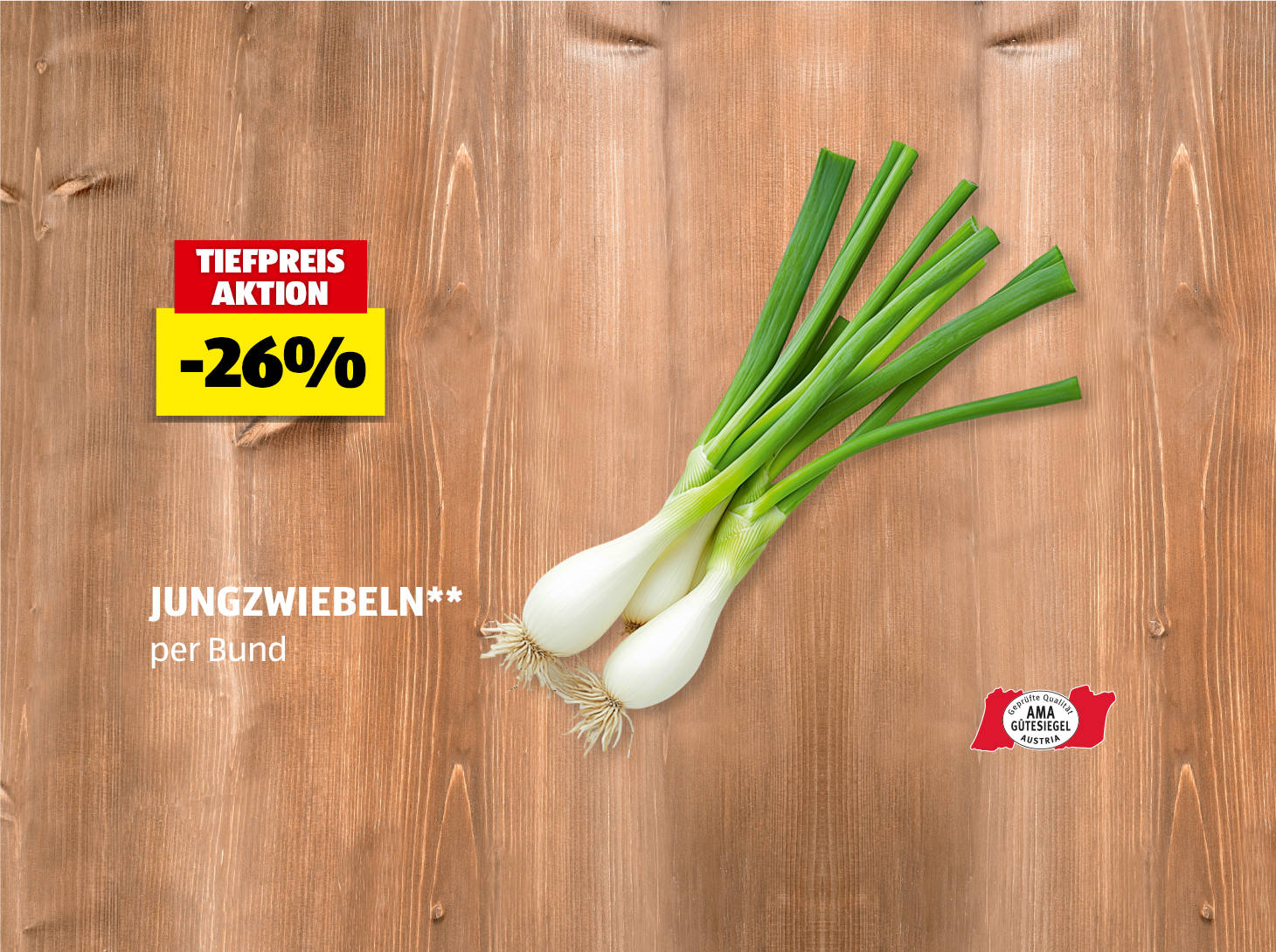 Jungzwiebeln, per Bund, -26% preisgesenkt gegenüber dem am 22.10. gültigen Verkaufspreis