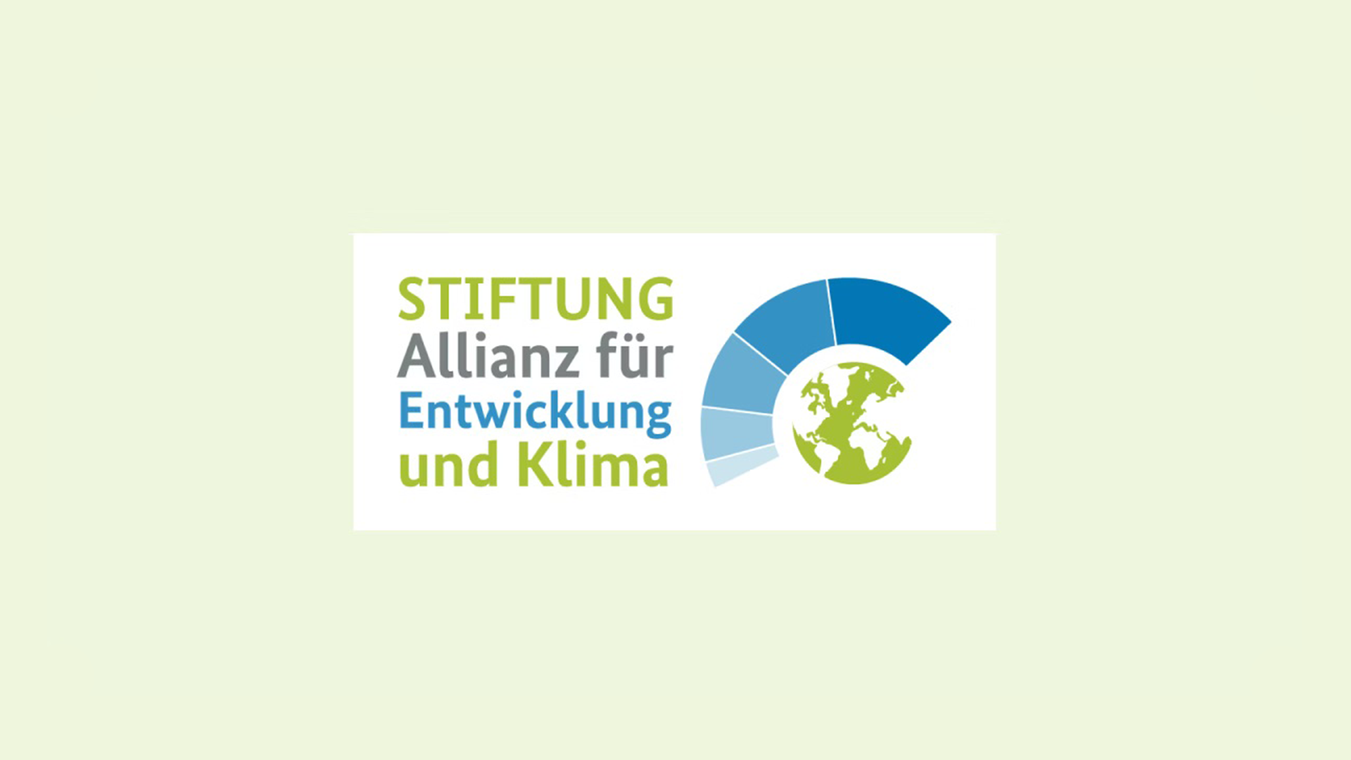 Logo der Stiftung Allianz für Entwicklung und Klima