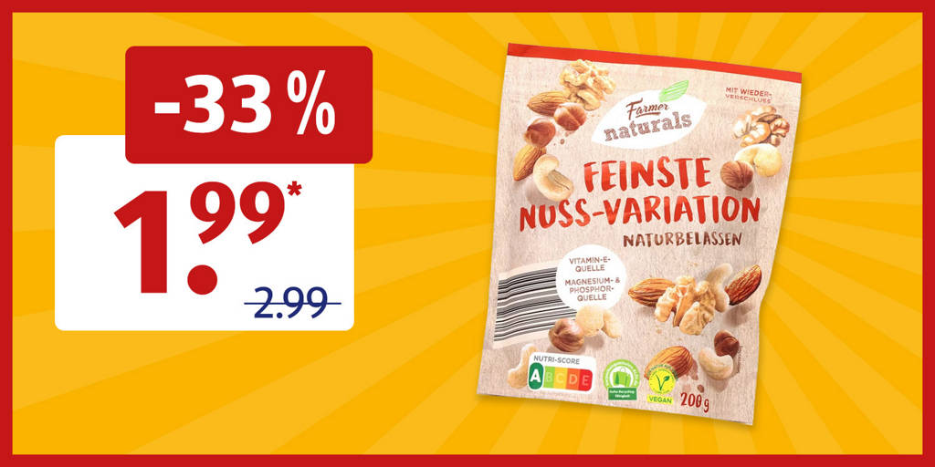 Nuss-Variation -33% reduziert!