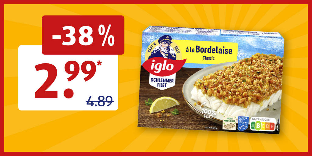 Iglo Schlemmerfilet im Angebot
