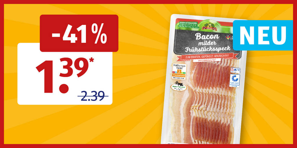 Bacon im Angebot