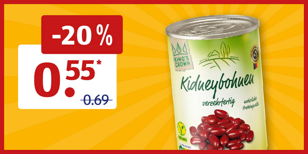 Kidneybohnen im Angebot