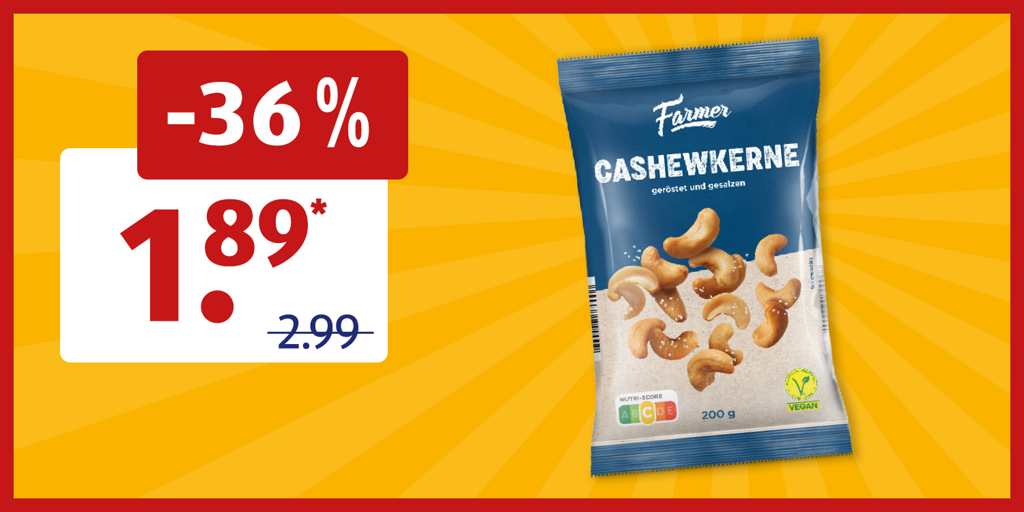 Cashewkerne im Angebot