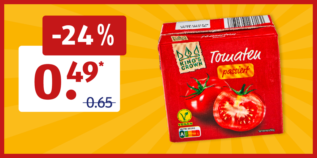 Passierte Tomaten im Angebot