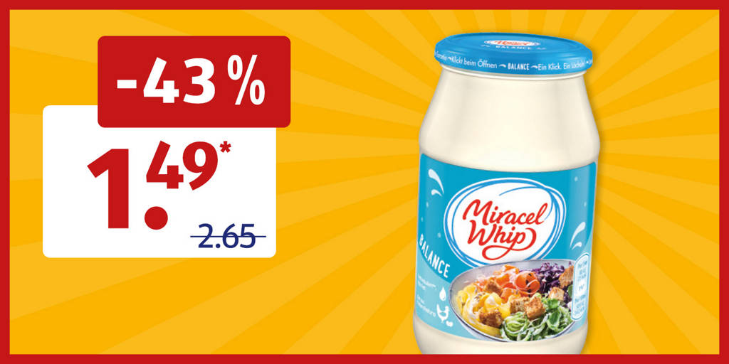Miracle Whip im Angebot
