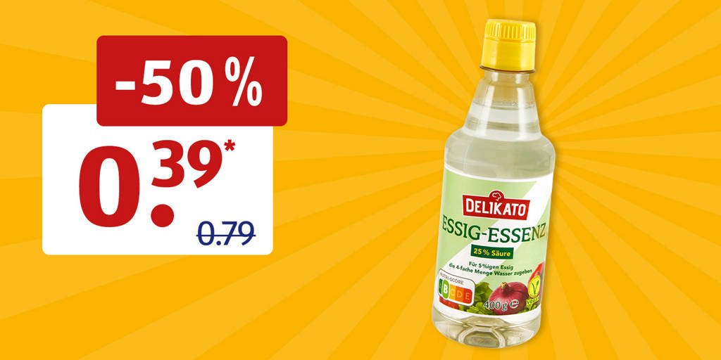 Delikato Essigessenz m Angebot