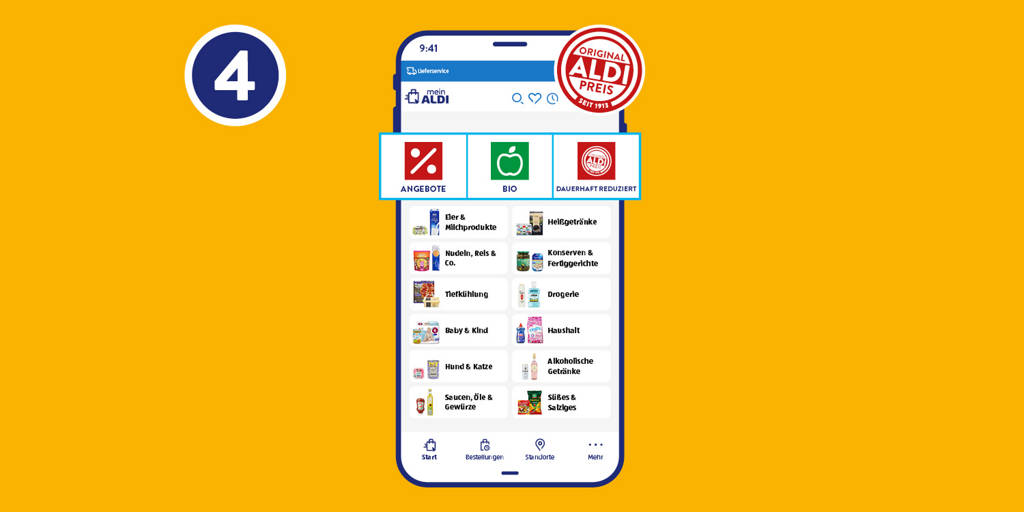 Lieblingsprodukte in den Warenkorb legen.