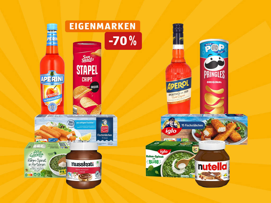 Eigenmarkenprodukte günstiger!