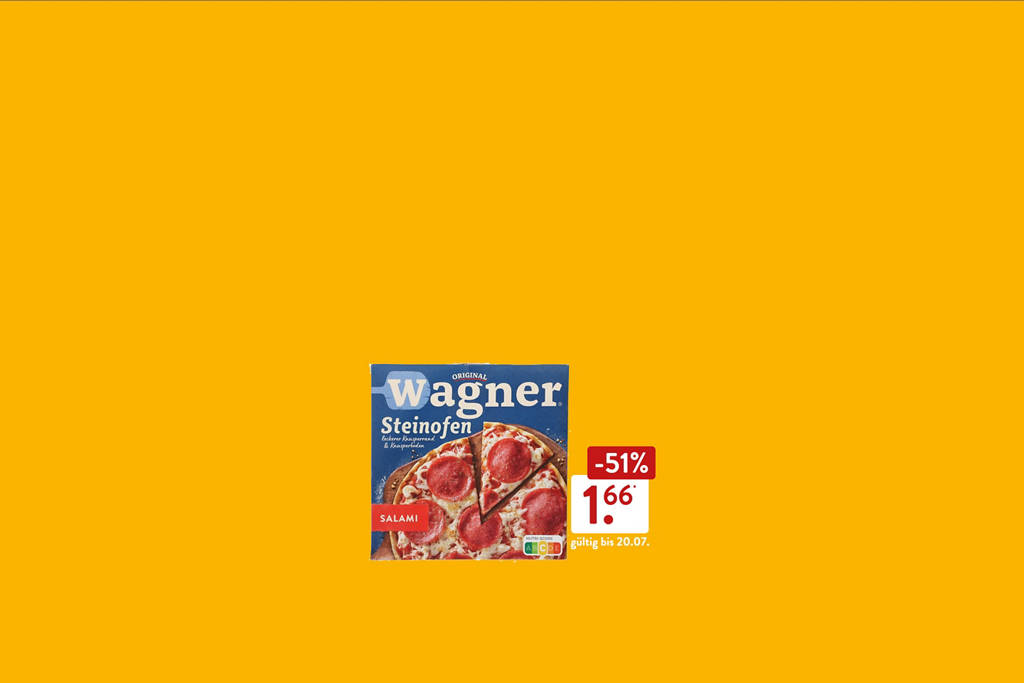 Wagner Pizza ab 1.66€ - gültig bis zum 20.07.25