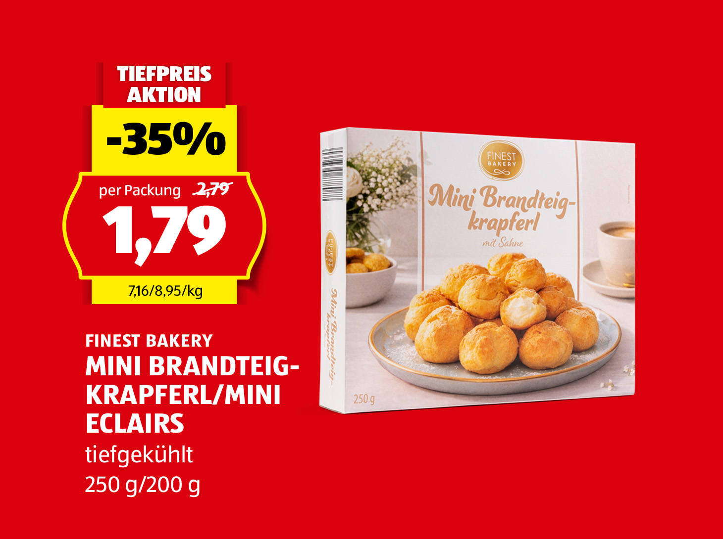 Mini Brandteigkrapferl/Mini Eclairs
