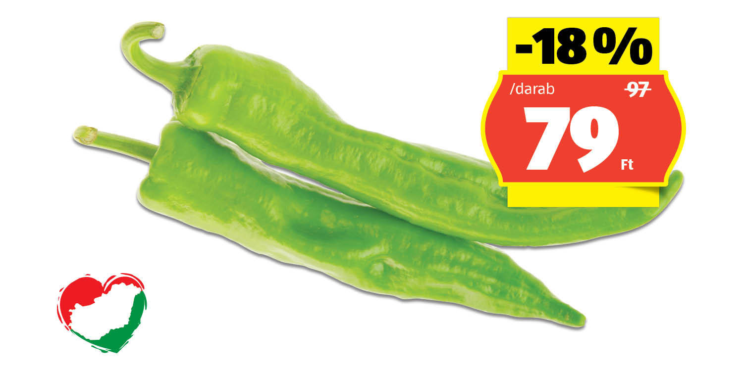 Hegyes-erős paprika, /darab