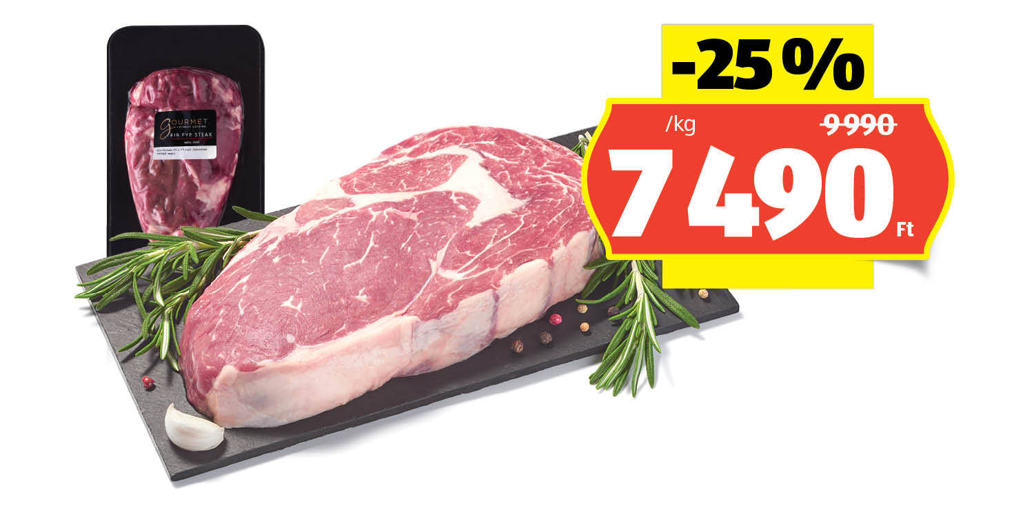 GOURMET Rib eye steak, /kg