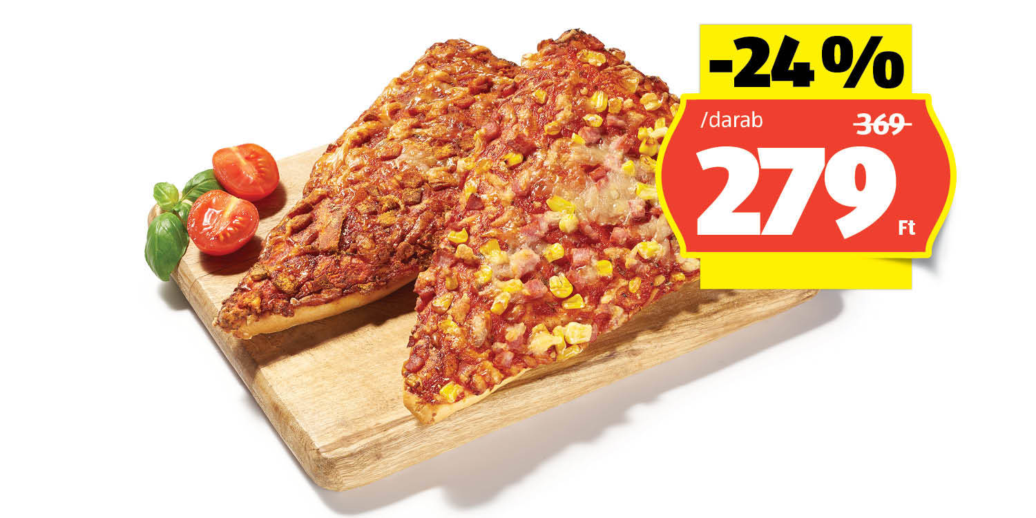 AZON MELEGÉBEN Pizzaszelet, 140 g/darab