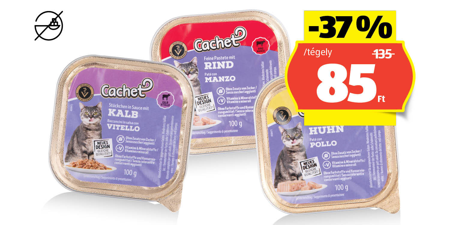 CACHET Macskaeledel, 100 g/tégely